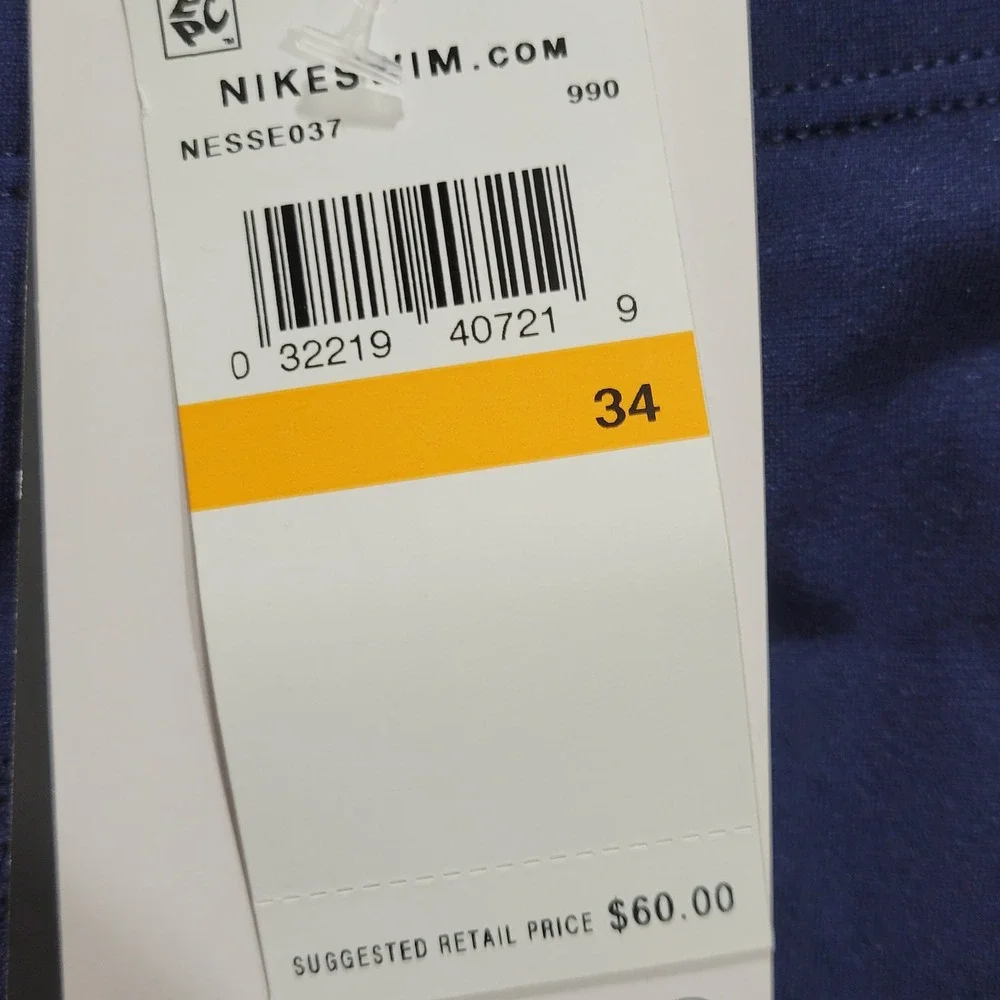 Nike Swim Jammer Swimsuit Shorts Mens 34 Blue USA Olympic Team Hydrastrong‎ NEW